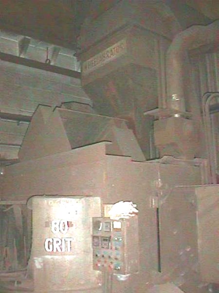 No. 1A Series M, Wheelabrator, Rotary Blast Mach., 72 D RT w/6 24 Tbls (2),15HP Blst Whls,1970s