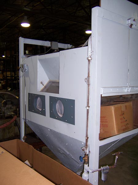 No. 5CF, Wheelabrator, 27 x 36, Tumblast Model, RLM w/hopper,Loaded & Elevator, 15HP, 1960s