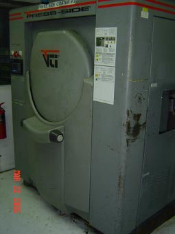 Therica,#NB-715, Vac Metalizing & Coating Sys,Work Cap 2' Cube, Wet Top Coat w/UV Cure,1998