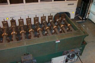 32 STAND,Stamco,60 ,(4)8-Stnd bases,Common base,3/16 gauge,5-1/4 Arbor,8-12 vert adj,'60s