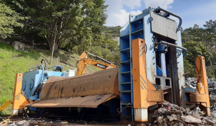 600 Ton, BIRIM SHARK, MODEL 600 E, SCRAP SHEAR, 5000-6000 T/MONTH (13796)