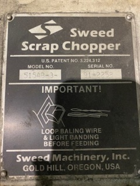3 , SWEED, No. 515AB-3, SCRAP CHOPPER (13924)