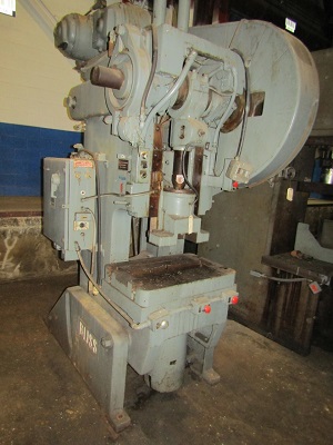 60 TON BLISS MODEL #C-60 OPEN BACK INCLINABLE SINGLE CRANK PRESS