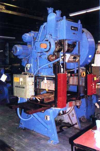 60 TON JOHNSON MODEL #MP60FW OPEN BACK INCLINABLE SINGLE CRANK PRESS