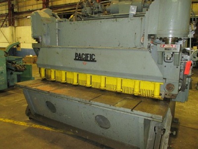 3/8 x 8' PACIFIC MODEL #375S8ARL HYDRAULIC POWER SQUARING SHEAR
