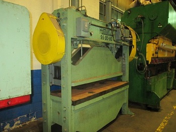 80 TON ROUSSELLE MODEL #8SS-30-80 STRAIGHT SIDE DOUBLE CRANK PRESS