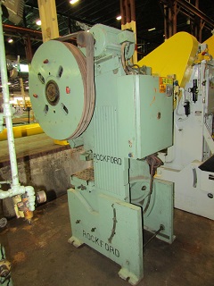 40 TON ROCKFORD MODEL #40-W OPEN BACK INCLINABLE SINGLE CRANK PRESS