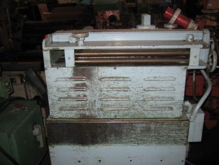 GAUER No. 6H20NC 20 THRU-FEED COIL STRIP EDGE DEBURRING MACHINE