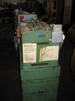GAUER No. 6H20NC 20 THRU-FEED COIL STRIP EDGE DEBURRING MACHINE