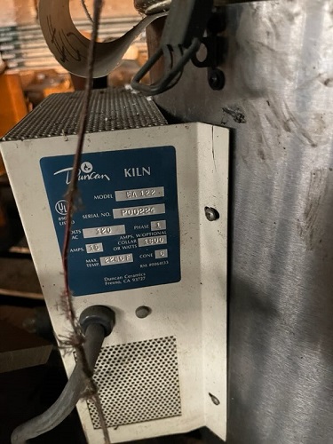 DUNCAN (KILN) #EA122 BATCH OVEN