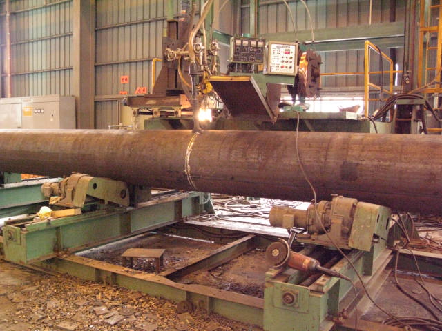 DSAW HEAVY GAUGE PIPE MAKING PLANT BY 3 ROLL BENDER