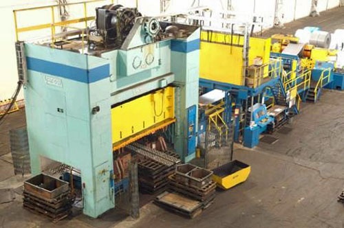 500 TON, VERSON PRESS LINE, BED SIZE 108 x 186