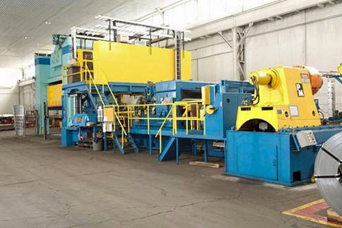 500 TON, VERSON PRESS LINE, BED SIZE 108 x 186