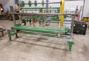 6' BERGANDI MODEL WWVR0511 FLAT TOP WELDED SELVAGE CHAIN LINK WEAVING MACHINE