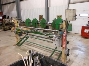 6' BERGANDI MODEL WWVR0511 FLAT TOP WELDED SELVAGE CHAIN LINK WEAVING MACHINE