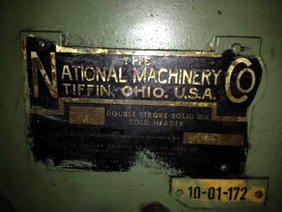 1/8 NATIONAL HIGH SPEED DSSD COLD HEADER