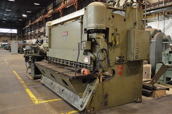 3/8 x 10' PACIFIC MODEL 375R10 HYDRAULIC SQUARING SHEAR