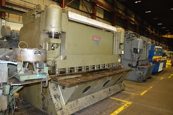 3/8 x 10' PACIFIC MODEL 375R10 HYDRAULIC SQUARING SHEAR