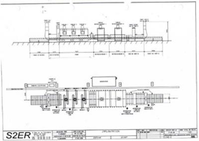 57 W., 16 H., 57 L., RIPOCHE, ROLLER HEARTH ANNEALING FURNACE, 3 ZONE