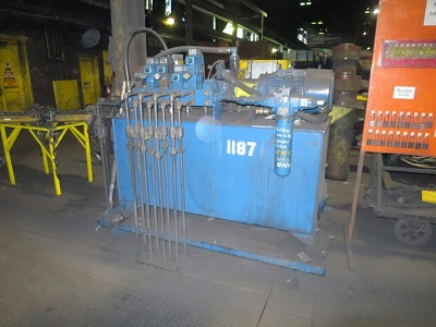 3000 Lb/hr AJAX-WYATT DOUBLE RAM TILT INDUCTION FURNACE CASTING LINE