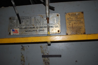 12' x 1/4 STEELWELD MECHANICAL SHEAR