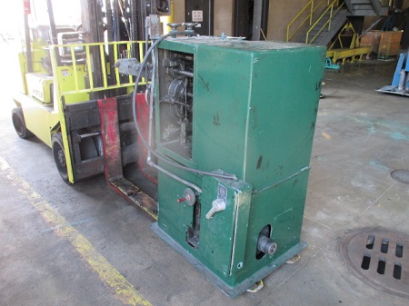 SLEEPER & HARTLEY SERIES #721 SPRING COILER WITH POWER REEL AND TOOLING