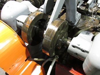 U.S. BAIRD #3 FOUR SLIDE MACHINE, with motorized straightener