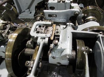 U.S. BAIRD #3 FOUR SLIDE MACHINE, with motorized straightener