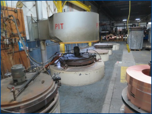 36 H X 42 W SM ENGINEERING PIT TYPE BELL ANNEALING FURNACES