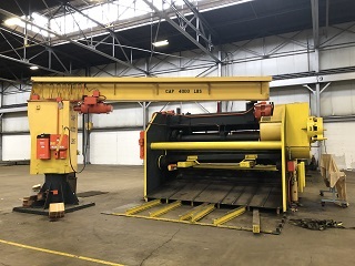 12' x 3/4 CLEVELAND SHEAR WITH ENTRY CONVEYOR & JIB CRANE