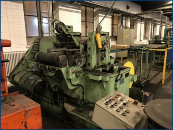 12 (320MM) AKV LOOP SLITTING LINE W/ PACKAGING LINE