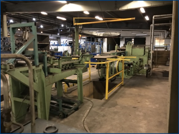 12 (320MM) AKV LOOP SLITTING LINE W/ PACKAGING LINE