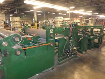 52 CORRUGATING/EMBOSSING CUT TO LENGTH LINE W/ HOLE PUNCHING