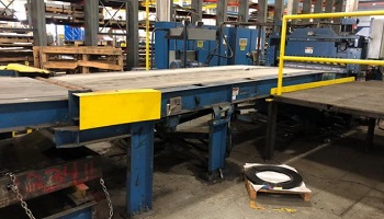 60 X .188 HERR VOSS DROP STACKER W/ BLOWER & SIDE DISCHARGE TABLE