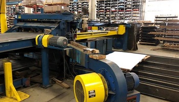 60 X .188 HERR VOSS DROP STACKER W/ BLOWER & SIDE DISCHARGE TABLE
