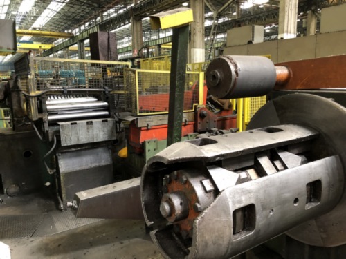 600MM X 2MM X 15 TON GUIDA IMPIANTI SLITTING LINE W/ PACKAGING LINE