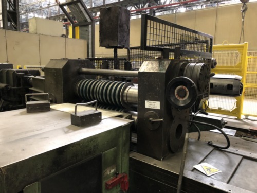 600MM X 2MM X 15 TON GUIDA IMPIANTI SLITTING LINE W/ PACKAGING LINE