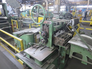 18 X .003 X 8,000# RUESCH RING TYPE PRECISION DOUBLE LOOP SLITTING LINE