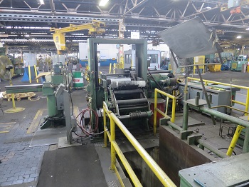18 X .003 X 8,000# RUESCH RING TYPE PRECISION DOUBLE LOOP SLITTING LINE