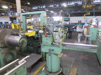 18 X .003 X 8,000# RUESCH RING TYPE PRECISION DOUBLE LOOP SLITTING LINE