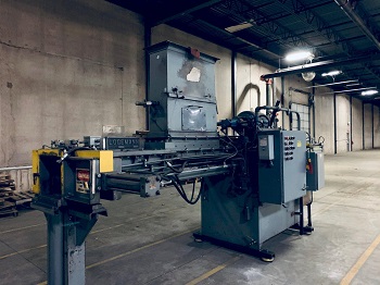 12' X 12 LOGEMAN MDL# 1212 HYDRAULIC SCRAP BALER