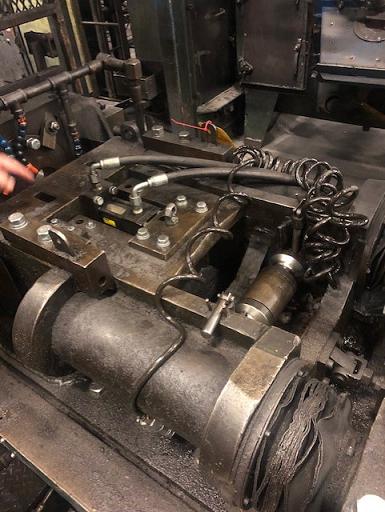 50,000 LBS VAUGHN DOUBLE PULL SINGLE CHAIN BAR DRAWBENCH