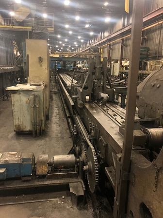 50,000 LBS VAUGHN DOUBLE PULL SINGLE CHAIN BAR DRAWBENCH