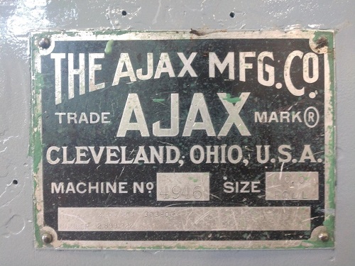 AJAX #O INBOARD OUTBOARD FORGING ROLL