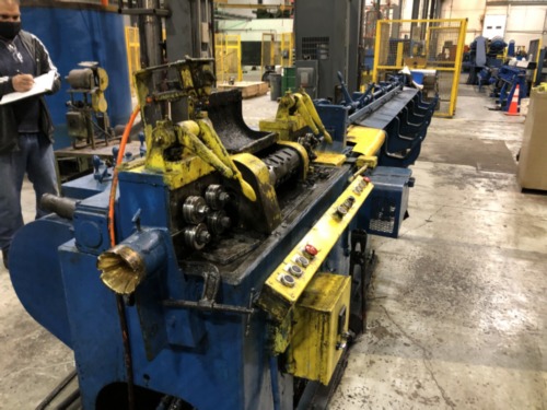 LEWIS MODEL 4FHA WIRE STRAIGHTENER AND CUTOFF MACHINE