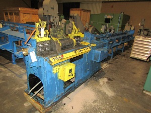 LEWIS MODEL 4FHA WIRE STRAIGHTENER AND CUTOFF MACHINE