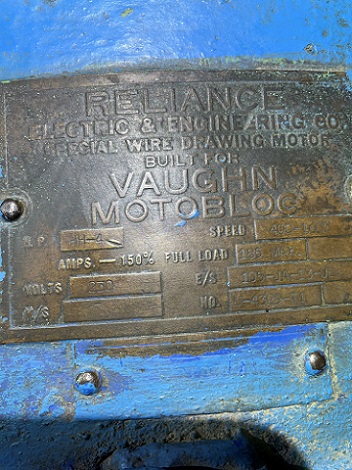 VAUGHN 25 WIRE DRAWING BULL BLOCK