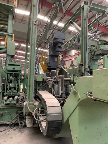 130 (3,300mm) x 1 (25.4mm) Blohm & Voss API Spiral Pipe Mill with Hydrotester