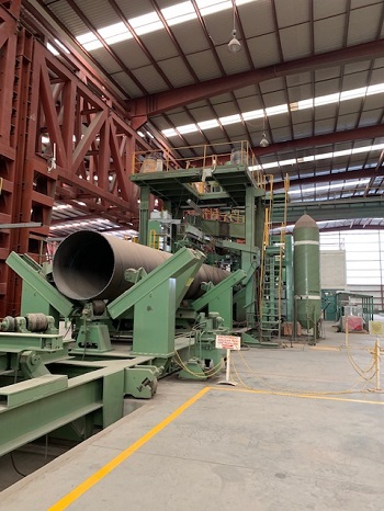 72 (1,800mm) x 1 (25.4mm) Blohm & Voss (2 Step) API Spiral Pipe Mill (Capable