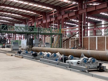 72 (1,800mm) x 1 (25.4mm) Blohm & Voss (2 Step) API Spiral Pipe Mill (Capable